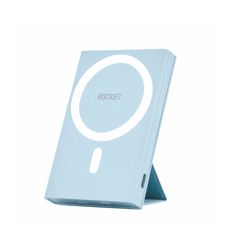 Внешний аккумулятор Rocket Hold 5000mAh MagSafe PD20 Light Blue фото 